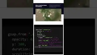 How to make website animation using html css js gsap | @codebrowser #shorts #animation