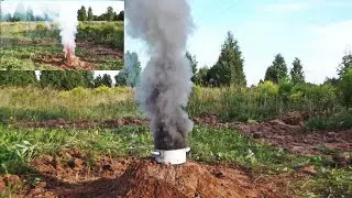 Вулкан из Калиевой селитры. Селитра + сахар и уголь. Горение селитры. Burning of saltpeter