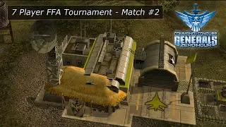 7 Player FFA Tournament Match #2 - AI Scripting Tourny [C&C Generals Zero Hour]