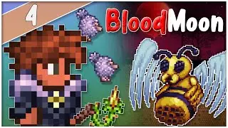 SUMMONER #4 - Finalmente a BloodMoon e Abelha Mutante!! - Terraria 1.4