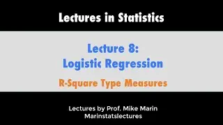 8.6 Logistic Regression: R-Square Type Measures