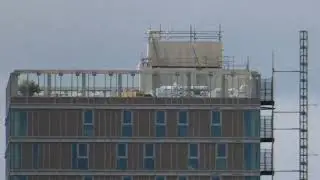 Clarendon & Eight Gardens High Rise Tower blocks viewed from Watford Hospital - 4K UHD