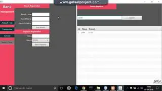 Bank Management Java Mini DBMS Project @ getsetproject.com