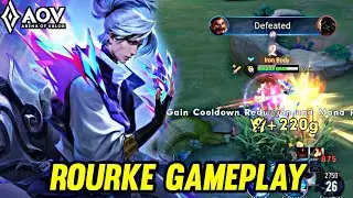 AOV : ROURKE GAMEPLAY | IN JUNGLE - ARENA OF VALOR LIÊNQUÂNMOBILE ROV
