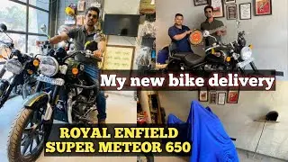 RE Super meteor 650 delivery ! My New bike delivery ! Royal Enfield super meteor 650 ! Mumbai