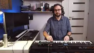 Jazzy beat with Roland MC-101 - live e.piano jam