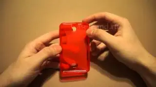 Красный силиконовый чехол для Nokia Asha 501