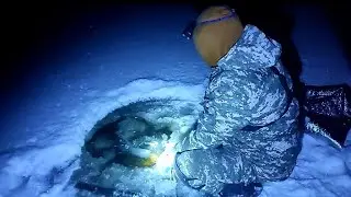 The first ice has strengthened. Checking the gear. Departure on a motorized towing vehicle.