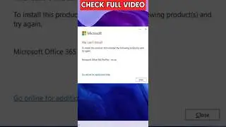 Microsoft Office Can't Install Error