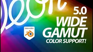 Blender 5.0 now includes full ACES & wide gamut color support!