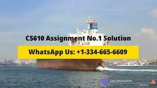 CS610 Assignment No. 1 Solution Fall 2022