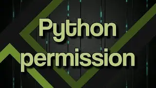 Set write permission for Python in iClone