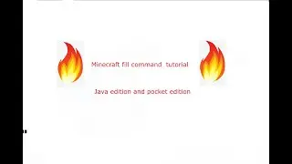 How to use the fill command minecraft.