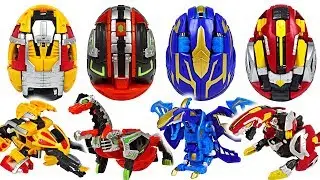 Transform from eggs to dinosaur! Hello Carbot Kung BrachiKung, TyraKung appeared!! 