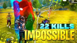 Unbelievable Solo vs Squad 22 Kills Gameplay must watch - Garena Free Fire