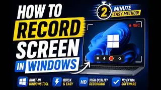 Screen Recording in Windows Without Software 🔥