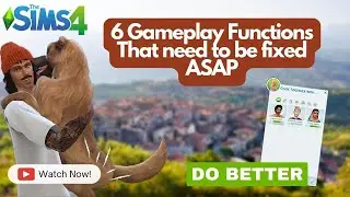 6 Things EA Needs to Fix ASAP for Improved Gameplay. Sims 4 pets gameplay,  the sims 4 cook together