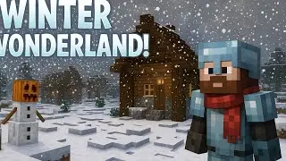 Minecraft Winter Wonderland ❄️ | Snowy Village Tour & Cozy Builds!