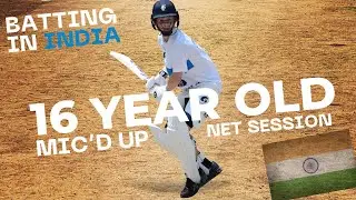 16 Year Old Aussie Mic'd up Net Session in India