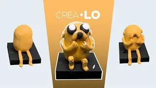 Cómo crear a Jake hora de aventura || Sculpting Jake in Clay || ccrealo