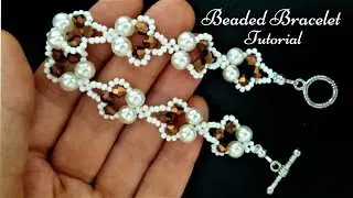 beaded bracelet. beaded bracelet tutorial 🌷🌺