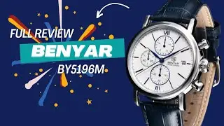 Benyar By 5196 Men's Chronograph Watch Review | Luxury Quartz Watch for Business & Casual