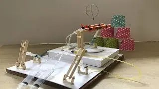 How to Make a Hydraulic Missiles Launcher from Syringe - Hydraulic toy