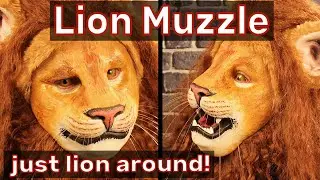 Lion Muzzle - Foam Latex Prosthetic with application time lapse - Special Effects Makeup