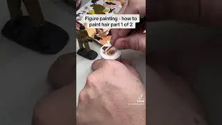 Figure painting - how to paint hair.  Part 1 of 2