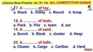 Collective Noun Practice set 01 || collective Noun for competitive exams
