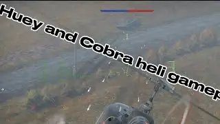 Huey and Cobra Gameplay in Warthunder. Doing rocket runs