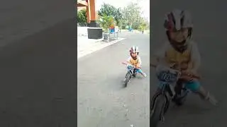 Latihan pushbike lagi, setelah sebulan gak latihan di luar
