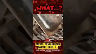 BAK TANGKI VS MESIN SHREDDER #automobile #shredder #hydraulicpresschannel #metalshredder