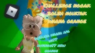 challenge nggak boleh nginjak warna orange, jika nginjak warna orange maka videonya selesai | roblox