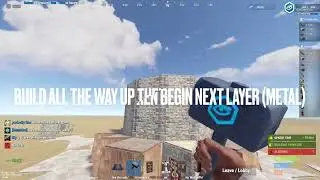 RUST 10-15 man Custom clan base build tutorial