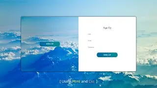 How To Make Sign in & Sign up Form Using HTML And CSS | Sliding Sign In & Sign Up Form