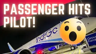 Sky-high drama: Passenger hits Pilot! 🛩️✨ #MustWatch #indigo #india