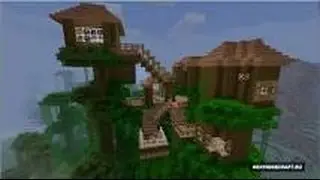 MINECRAFT. как построить маленький уютный домик на дереве