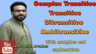 Transitive and intransitive verbs, complex transitive verbs 