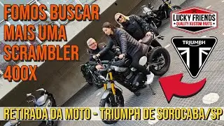 Mais uma Triumph Scrambler 400x na família, buscando a moto