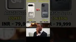 Google pixel 9 vs iPhone 15 plus antutu score Comparison #iphone #googlepixel9 #techupdates