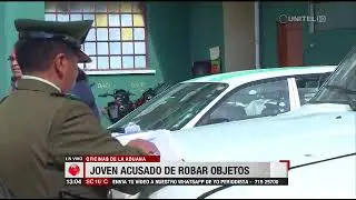 Joven es acusado de robar objetos en oficinas de la Aduana Nacional
