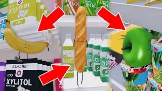 Hide and seek with Banana, French Bread, Green Apple in Secret Staycation [Roblox]