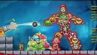 Crush the monsters :foul puzzle - All Boss fight (perfect shot)