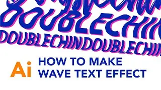 Wave Text Effect | Illustrator Tutorial