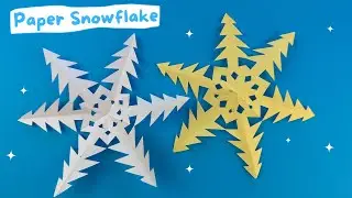 How to Make a Snowflake out of Paper~ Christmas Decoration Ideas