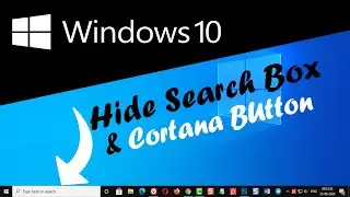 How to Show & Hide Windows 10 Search Box and Cortana Button in Bangla