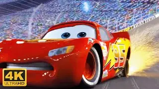 Lightning McQueen Loses a Tire (Cars 2006) (Remastered 4K 60FPS)