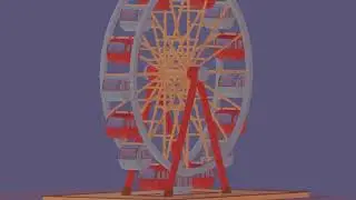 Blender ferris wheel (EEVEE Render) 26/06/2021