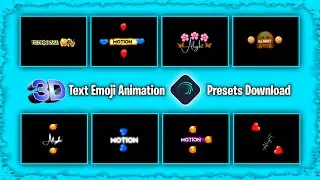 3D 10 Text Animation Presets In Alight Motion | Xml Download Link | Alight Motion Text Presets